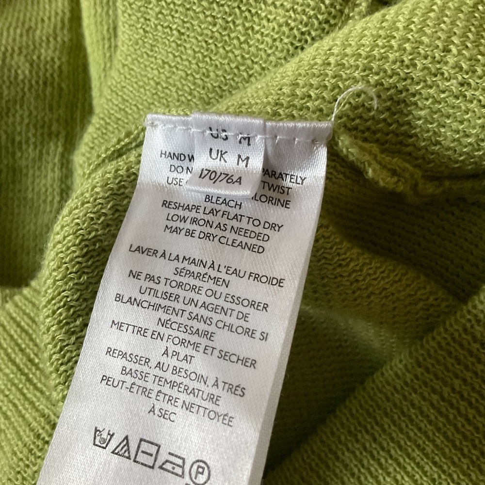 High-Waist Olive Green Wide-Leg Women's Pants - Picture 5 of 7